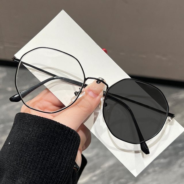 NAPAGE Korrektionsbrille, square, Metall, Vollrand, Unisex, schwarz - Bild 1