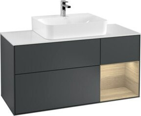 V&B Waschtischunterschrank Finion in Anthrazit lackiert, Breite: 120 cm, Tiefe: 50,1 cm, Höhe: 50,1 cm - Bild 1