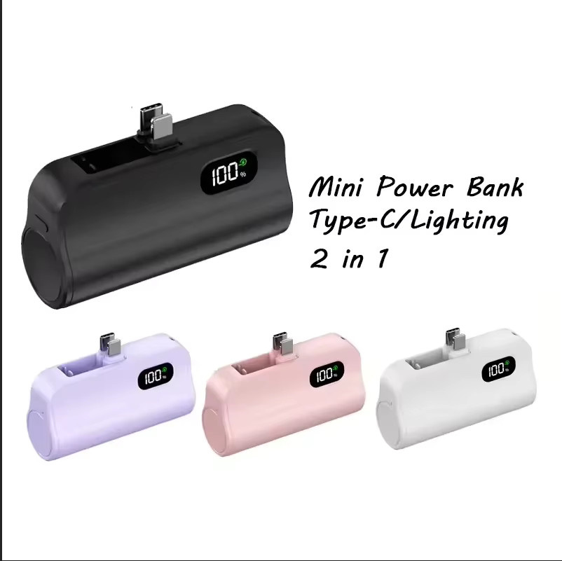 Lenovo Kapsel-Powerbank mit 50000mAh hoher Kapazität für iPhone, Samsung und Huawei in Schwarz und Multicolour - Bild 2