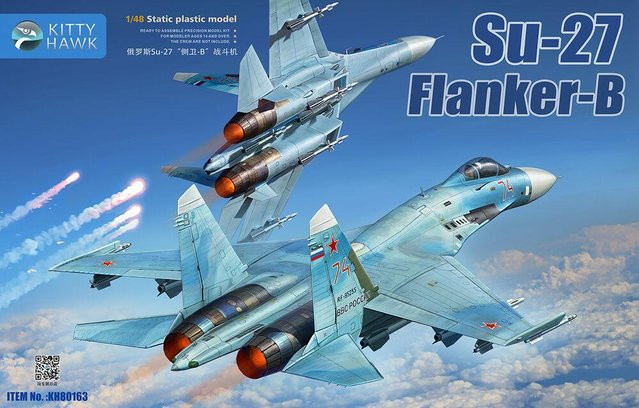 Kitty Hawk Suchoi Su-27 Flanker B, Fahrzeug, 1:48, ab 14 Jahre - Bild 1