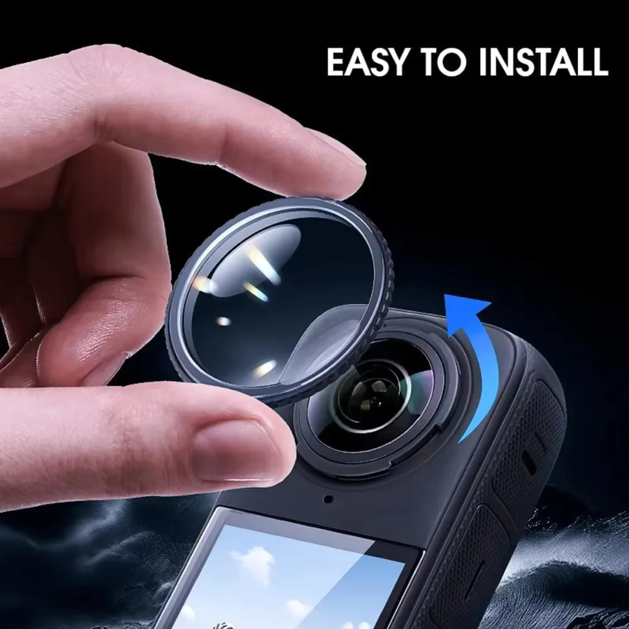 8in1 Schutzset für Insta360 X5 mit Objektivschutz und Anti-Scratch Display-Schutzfolien in Transparent - Bild 4