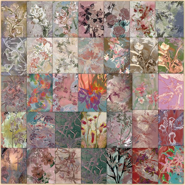 60 Stück Roseleaf Himbeerblüten-Aufkleber in Multicolour von AnimeWorlds Store zur Dekoration von Notizbüchern, Handyhüllen und Tagebüchern - Bild 1