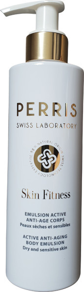 Perris Swiss Laboratory Skin Fitness Active Anti-Aging Body Emulsion, Lotion mit Hyaluronsäure und Aloe Vera - Bild 1
