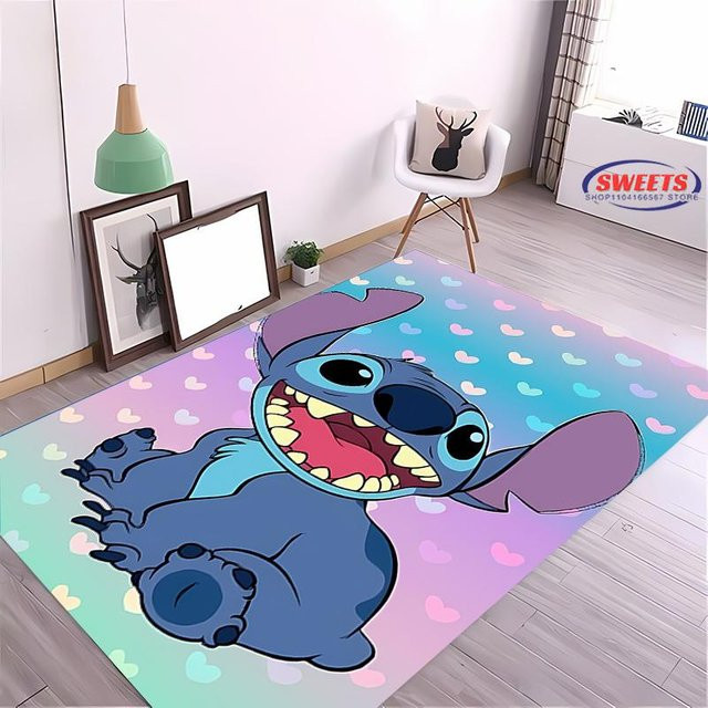 Karpetti Disney Lilo & Stitch Themen-Teppich, rutschfest und maschinenwaschbar, B: 80 cm, L: 120 cm - Bild 1