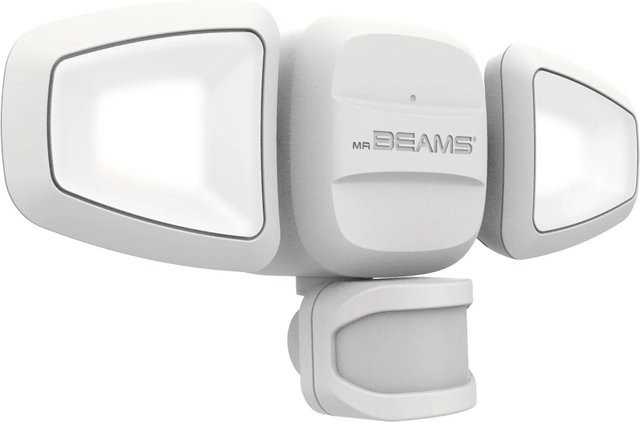 Mr Beams LED-Strahler MB3200 mit Bewegungssensor, batteriebetrieben, warmweiß, Weiß - Bild 1