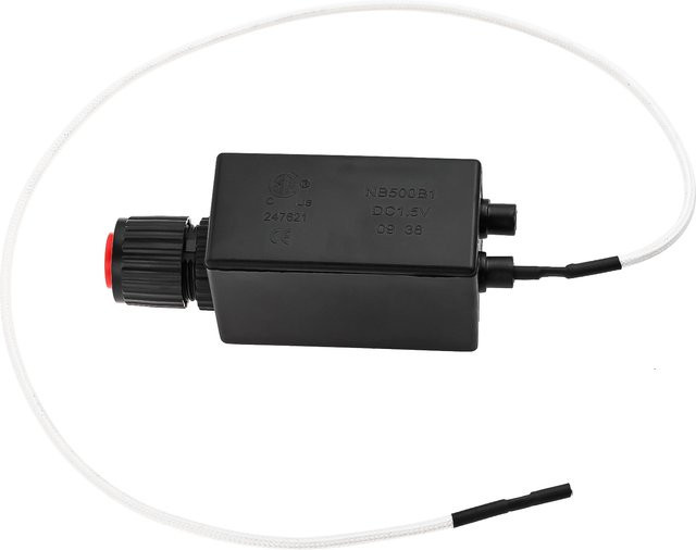 Uniflame Elektronischer Push Button Pluse Zünder in Schwarz mit 50 cm Kabel für Terrassenheizungen, Gasfeuerstellen und Gasbrenner, Betrieb mit AA-Batterie - Bild 1