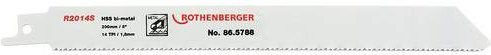 Rothenberger Universal-Sägeblatt für Stichsägen aus Bimetal, 5er Pack, Farbe: Silber, Länge: 200 mm, Breite: 20 mm, Tiefe: 0,9 mm - Bild 1