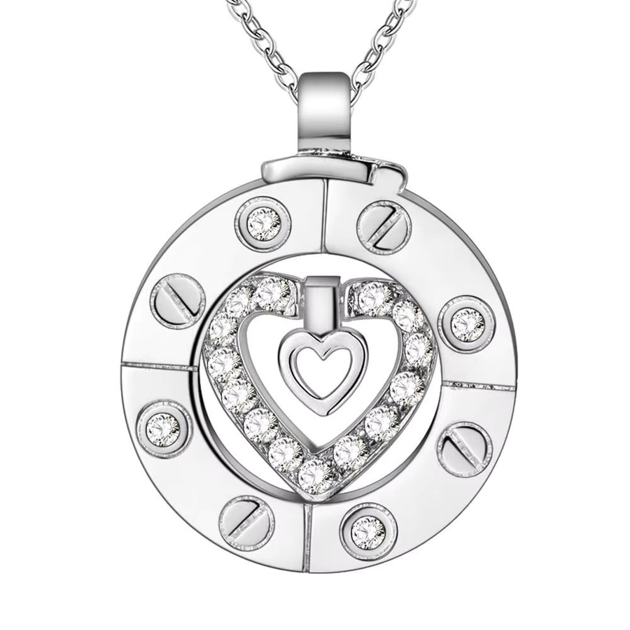 SAY Halskette mit Anhänger, 925 Silber, Zirkonia, 45,7 cm, Unisex - Bild 2