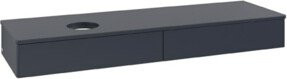 V&B Waschtischunterschrank Antao ohne Frontstruktur in Lacquer Blau, B: 160 cm, T: 50 cm - Bild 1