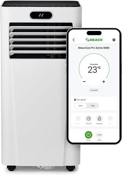 Meaco Cool Pro 9000 Mobiles Klimagerät in Weiß mit App-Steuerung und Sleep-Mode - Bild 1