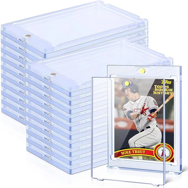 10 Stück Magnetische Kartenhalter 35PT Hartschalen-Schutzhüllen für Kpop Idol Fotokarten und Trading Cards in Transparent - Bild 1