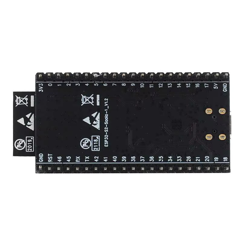 RCmall ESP32-S2-Saola-1R Entwicklungsboard mit WIFI und BLE Modul, 4MB Flash, 2MB PSRAM, Schwarz - Bild 3