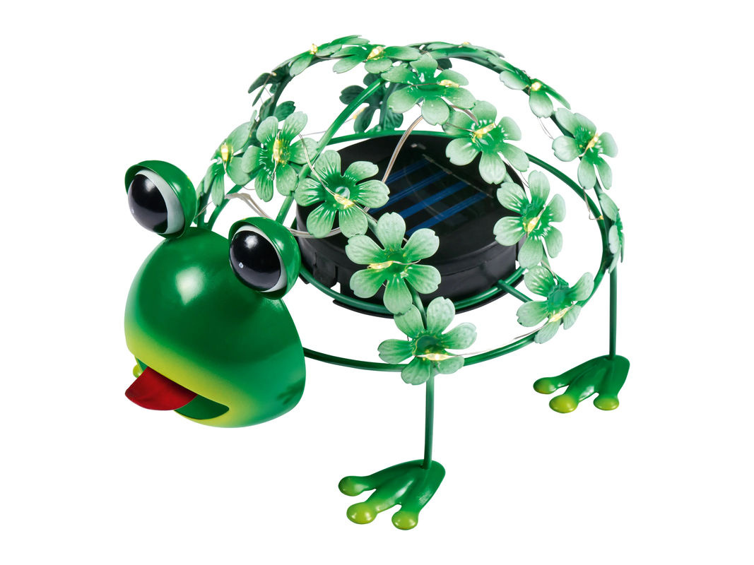 LIVARNO HOME Solar LED Gartentier Frosch aus Metall - Bild 2