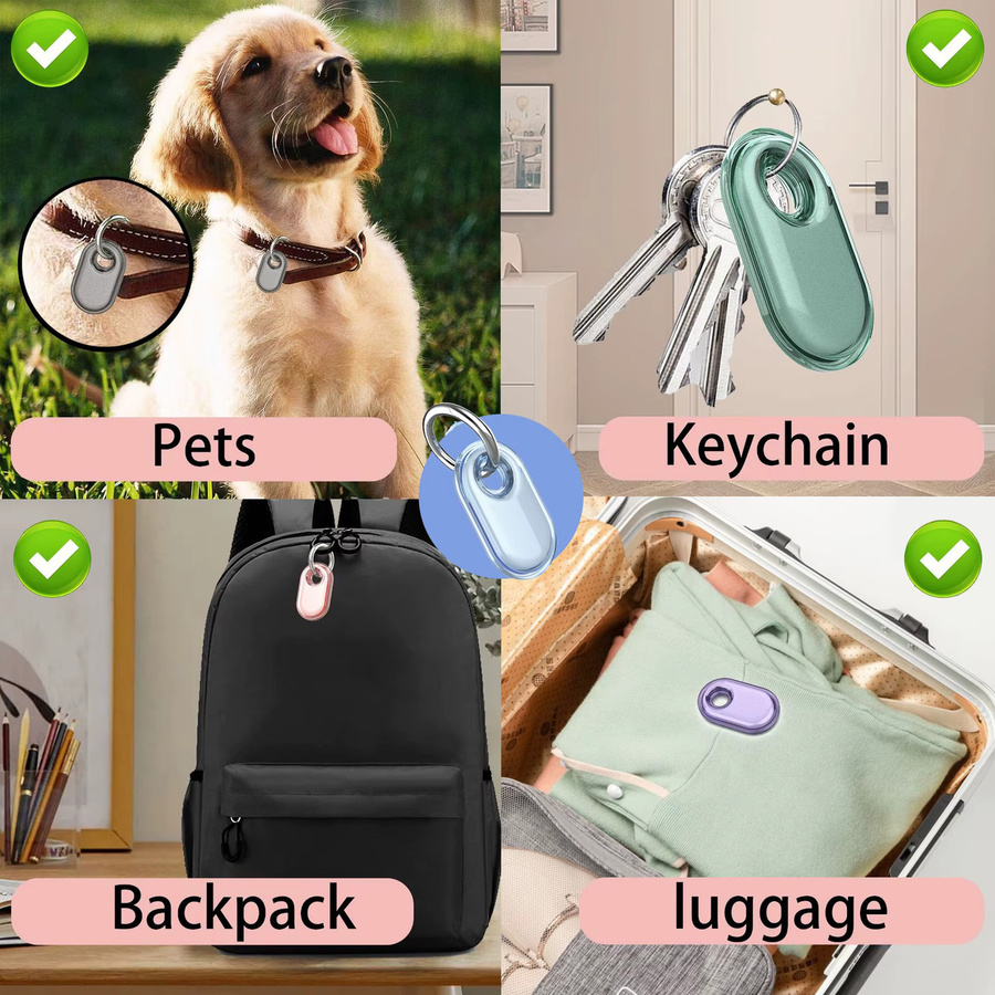 Schutzhülle aus Silikon für Samsung Galaxy SmartTag 2 mit Schlüsselring in Schwarz - Bild 4