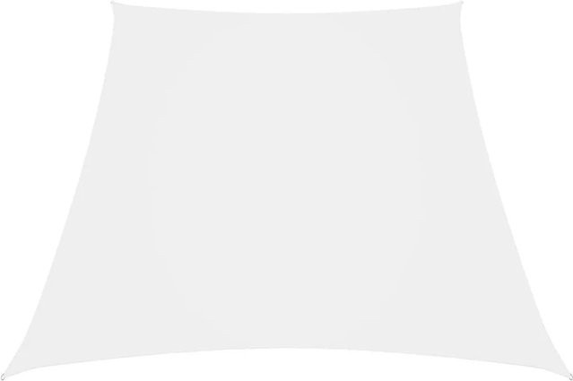 vidaXL Sonnensegel aus PU-beschichtetem Oxford-Gewebe in Trapezform, Weiß, B/T: 2 x 4 m oder 3 x 4 m - Bild 1