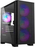 Montech AIR 100 ARGB Tower-Gehäuse in Schwarz mit USB-C und Micro-ATX Unterstützung - Bild 1