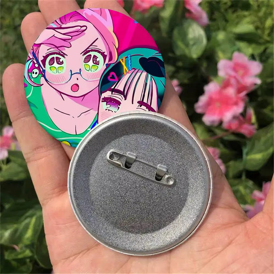 Bilibili Brosche, Love M-Mizi und S-Sua Abzeichen, rund - Bild 2