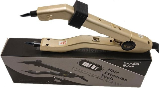 Shark Keratin Bonding Fusion Haarverlängerung Werkzeug, Black, Gold - Bild 1