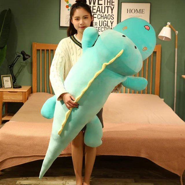 BC Pet Supplies Diplodocus Dinosaurier Plüschtier, Plüschkissen, 80cm, ab 14 Jahren - Bild 1