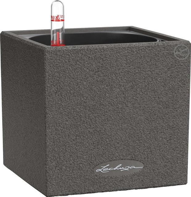 Lechuza Pflanzgefäß Canto Stone Tabletop Graphitschwarz B/T/H: 14 x 14 x 14 cm - Bild 1