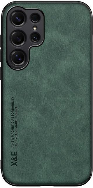 Luxus Leder Handyhülle für Samsung Galaxy S23 S24 S25 S26 Ultra Plus FE und A-Serie in Grün - Bild 1