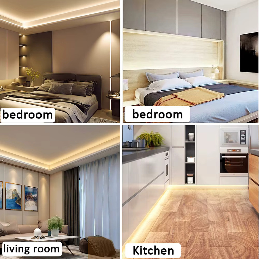 Mikenoon COB LED-Streifen 220V Selbstklebend Warmweiß Flexibles LED-Lichtband für Küche und Bar - Bild 5
