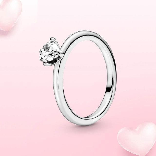 FOXANRY Jewelry Ring 925 Silber, Zirkonia, Damen, Schleife Maus - Bild 1