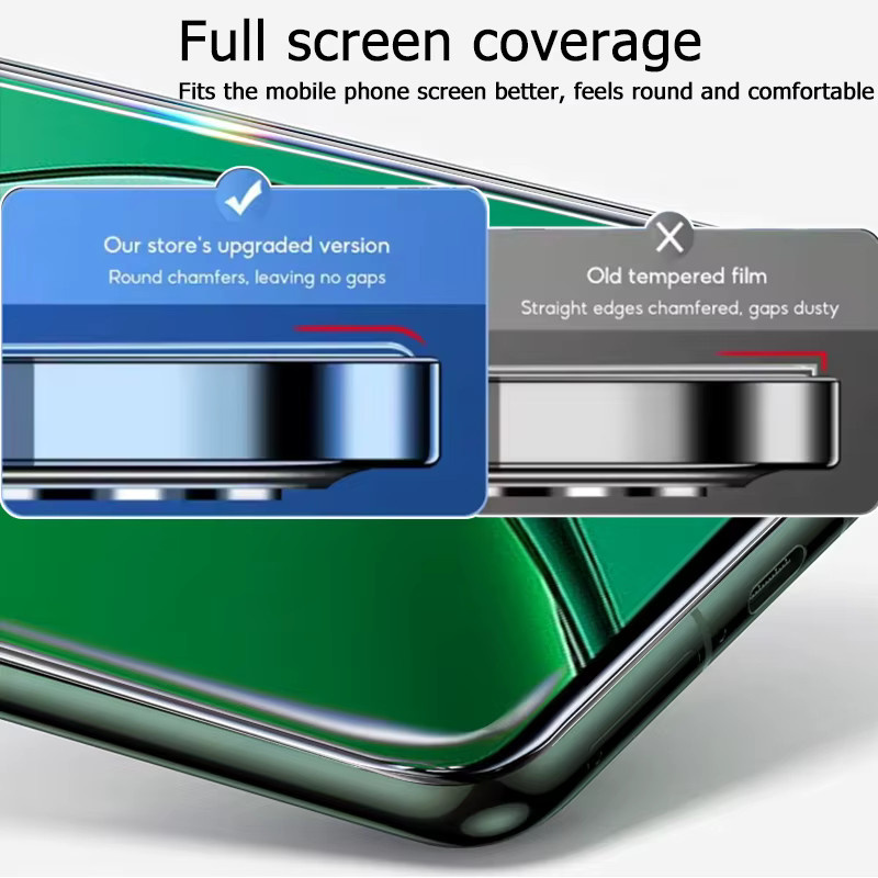 3er-Set gehärtetes Schutzglas für Realme 12 4G, transparent, Fingerabdruck-Entsperrung kompatibel - Bild 2