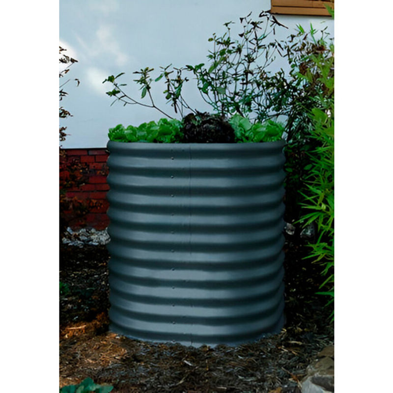 Vitavia Hochbeet Terra Rund 858 aus Zincalume Stahlblech, grau, B/T/H: 82,1 x 82,1 x 85,8 cm - Bild 6