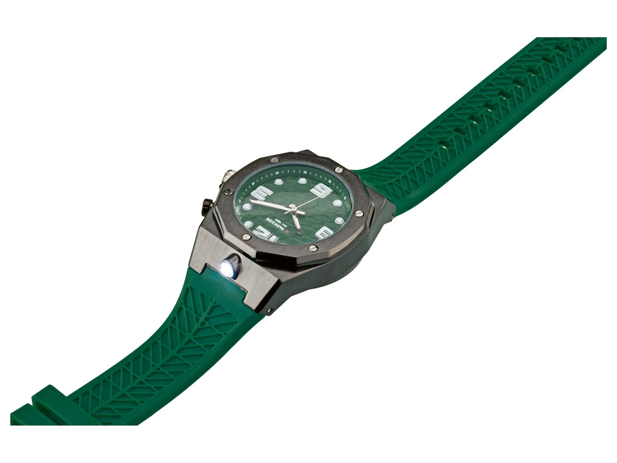 PARKSIDE Armbanduhr, Quarz, Edelstahl, 40 mm, Grün, Unisex - Bild 2