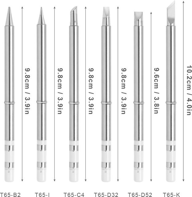 FEITA T65 Lötspitzen Ersatzset für Smart Mini Bleistift Lötkolben in Silber - Bild 1