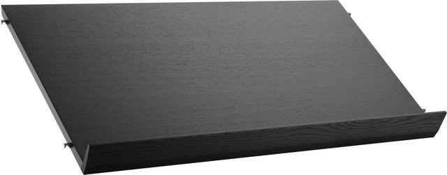 String Furniture Zeitschriftenablage aus Holz in Schwarz matt im skandinavischen Design wandmontiert - Bild 1