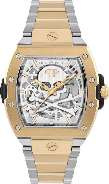 Philipp Plein Herrenuhr The $keleton 2.0, Automatik, Edelstahl, 44 mm, Silber - Bild 1