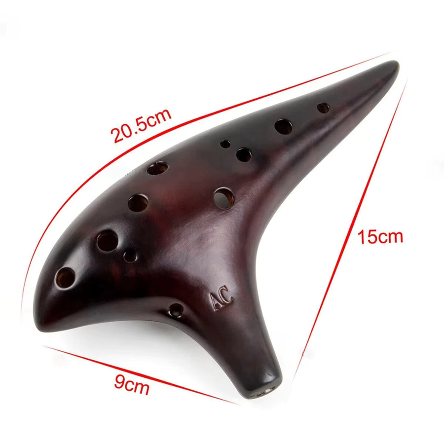 Miwayer 12-tonige Alt-C Ocarina, Keramik Klassische Flöte, Musikinstrument - Bild 5