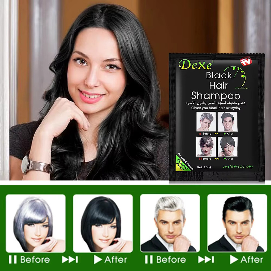 Dexe Fast Black Hair Shampoo, Haarpflege, 10 Stück - Bild 4