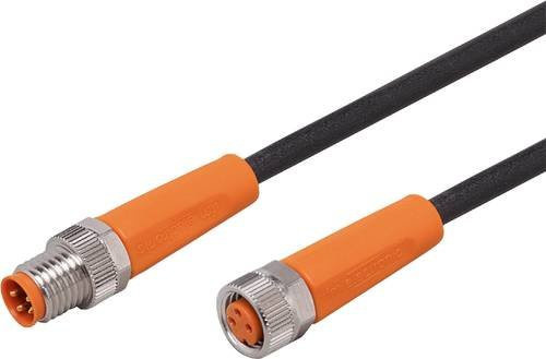 ifm electronic EVC309 Verbindungsleitung mit Stecker und Buchse, gerade, 4-polig, orange, Länge: 5 m - Bild 1