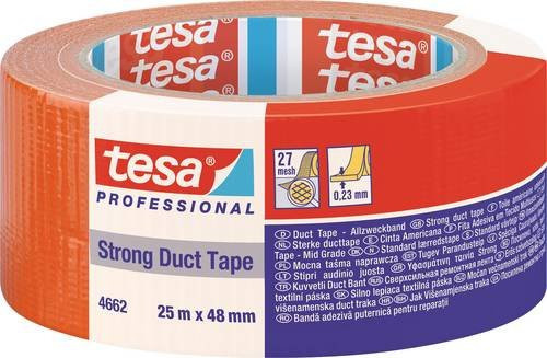 tesa Duct Tape STRONG Reparaturband Orange Breite: 48 mm, Länge: 25 m - Bild 1