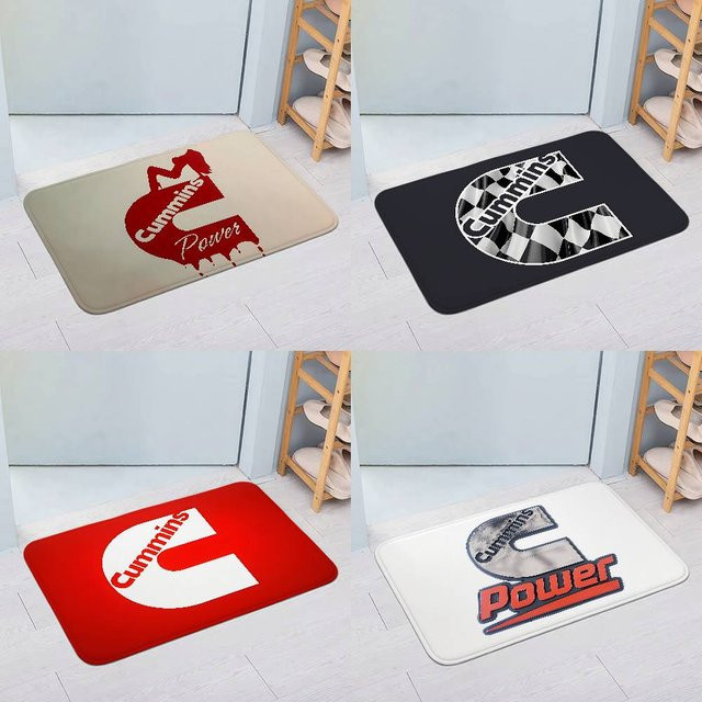 Rutschfeste A-CUMMINS Fußmatte mit Grafik-Design für Wohnzimmer, Eingangsbereich oder Loungebereich, B: 60 cm, T: 40 cm - Bild 1