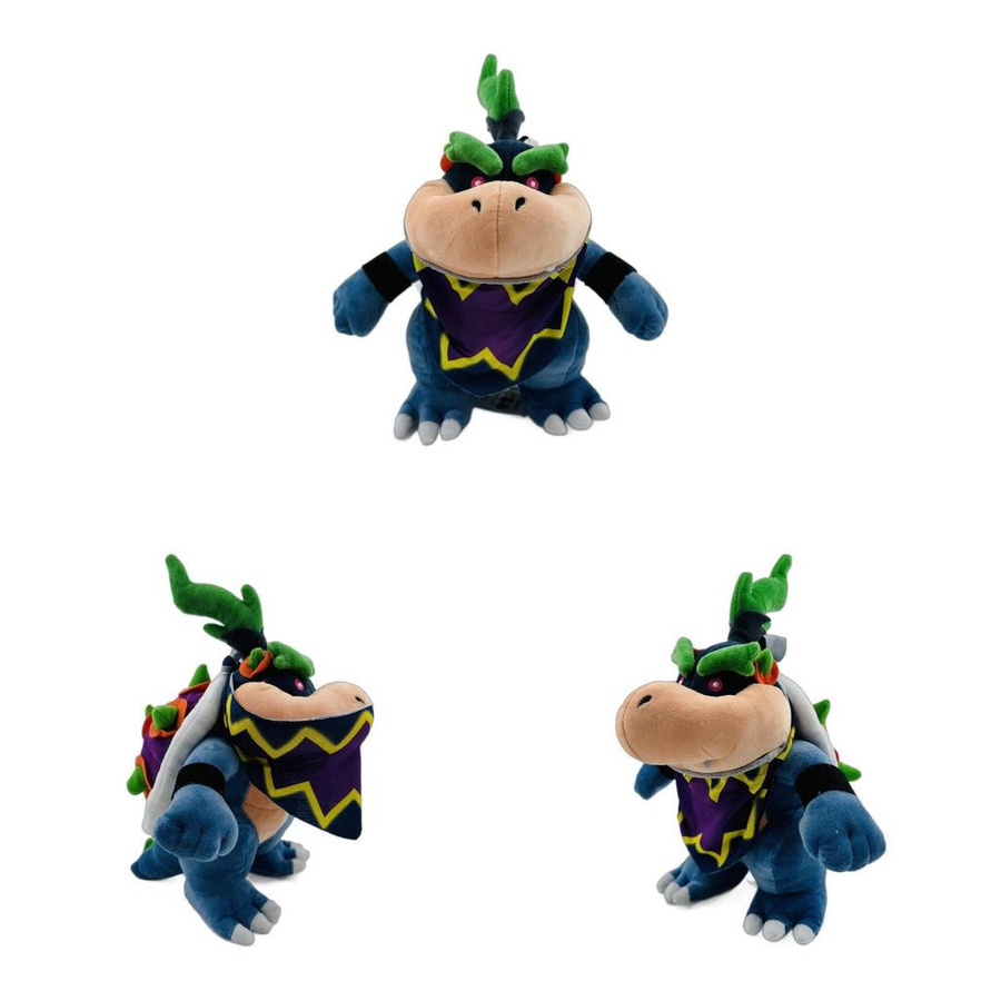 FernGlade Mario Dark Bowser Plüschtier mit Anhänger Schwarz/Dunkelgrau - Bild 2