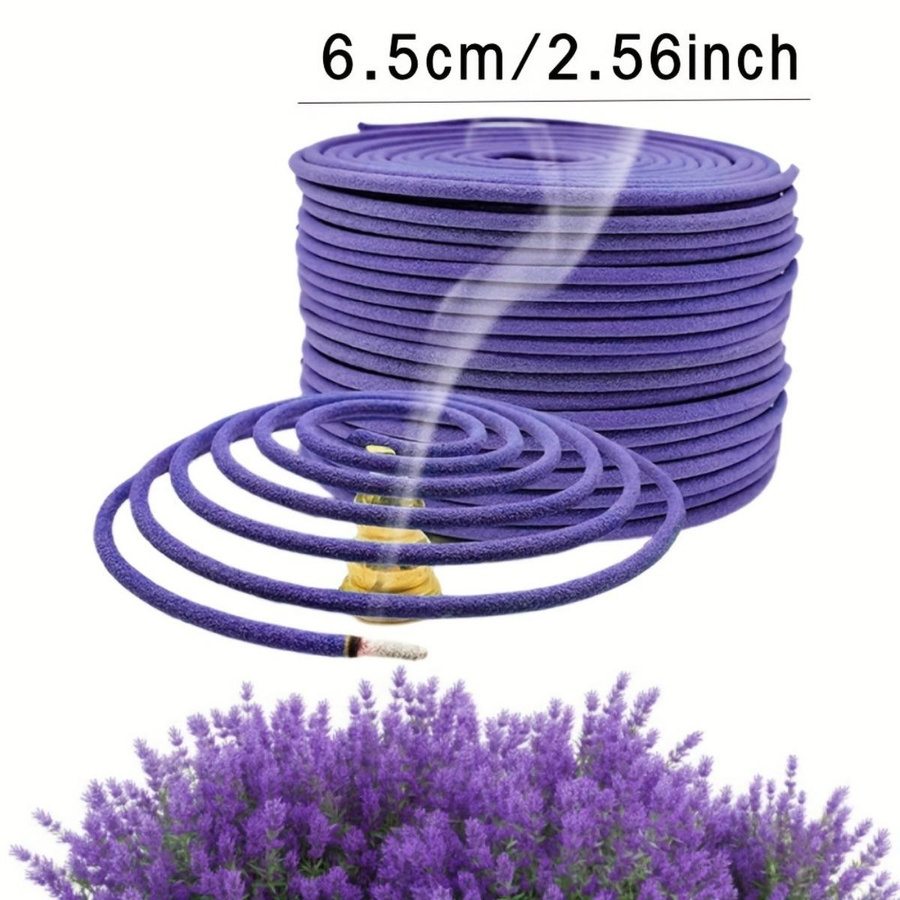 JR-Studio Hundert-Tage-Blumenduftrolle Lavendel in Violett, 18 Stück Set als natürliche Räucherpulver-Spirale - Bild 5