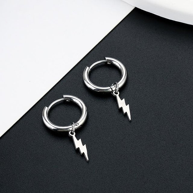 the BAY Ohrringe, Charms & Kreisanhänger, Edelstahl, black, Unisex - Bild 1