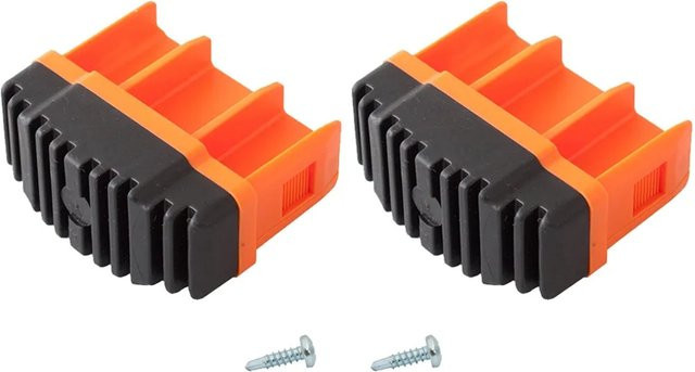 Krause Monto Fußstopfen Orange aus Kunststoff 64 mm - Bild 1