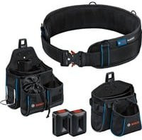Bosch Professional Werkzeuggürtel-Set 93 in Schwarz mit GWT 2, GWT 4 und 2x ProClick Holder - Bild 1