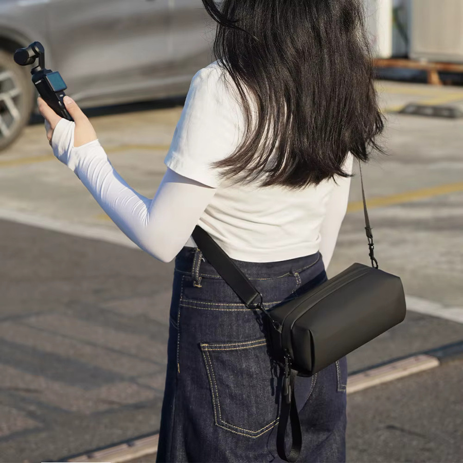 Flymile Tragetasche für DJI Pocket 3 und DJI Pocket 4, kratzfeste Outdoor-Umhängetasche in Schwarz - Bild 6