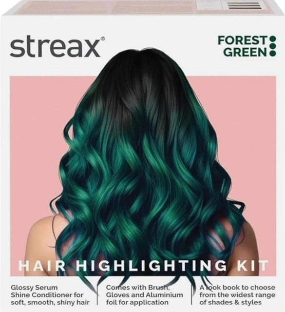 Streax Highlight Kit Haarfarbe Waldgrün, Damen, Normales Haar - Bild 1