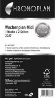 Chronoplan Kalender Einlage Midi 2027 Weekly Yearly in Weiß - Bild 1