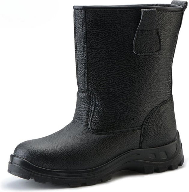 Avant-garde Arbeitsschutzstiefel aus Leder in Schwarz, wasserdicht und durchstichfest, Größe 47 - Bild 1