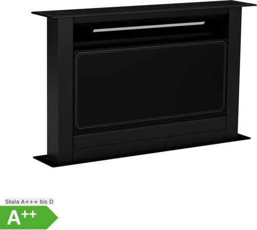 Klarstein Victoria Downdraft Dunstabzugshaube Schwarz, Breite: 60 cm, 8 Stufen mit Power Boost bis zu 713 m³/h