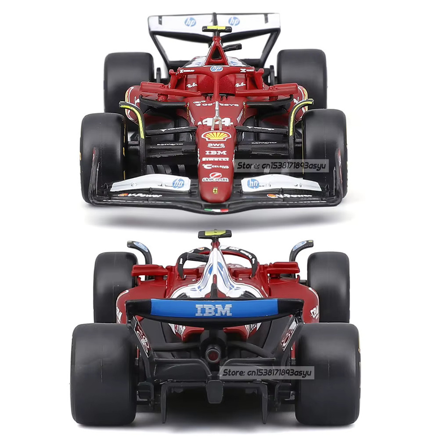 Bburago Ferrari SF25, Druckguss-Modell, 1:43, Metall, Rot - Bild 3