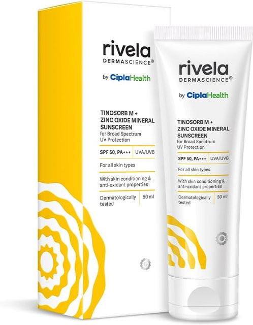 Rivela Dermascience Sonnenschutzlotion SPF 50, 50 ml, Normale bis Trockene Haut - Bild 1